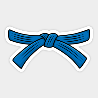 Judo belt blue belt Judo, 2th Kyu Obi, Jiu-Jitsu, Aikido Sticker